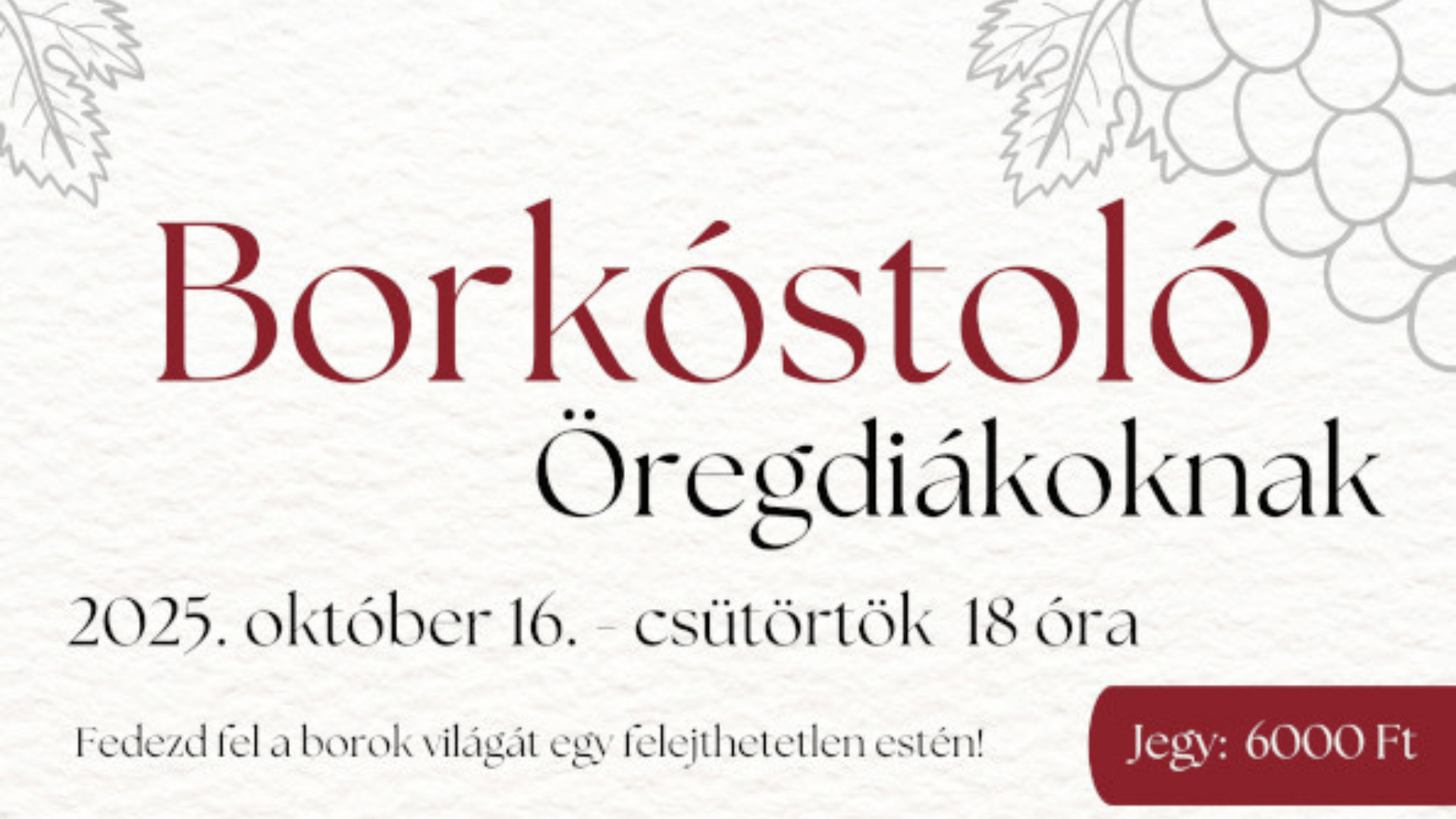 Borkóstoló - 25/10/16