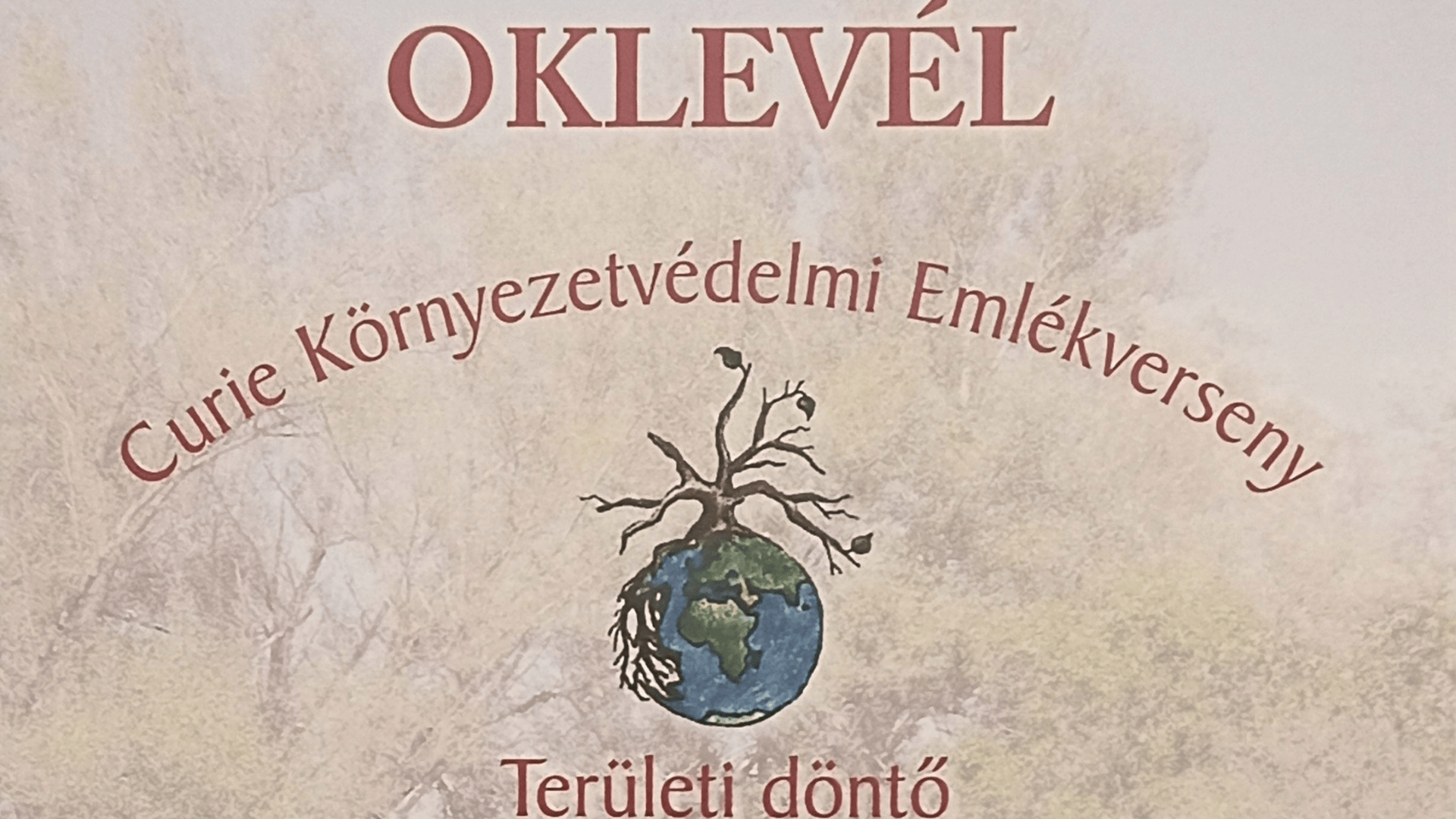 Wardos diákok a Curie Környezetvédelmi Emlékverseny területi döntőjében